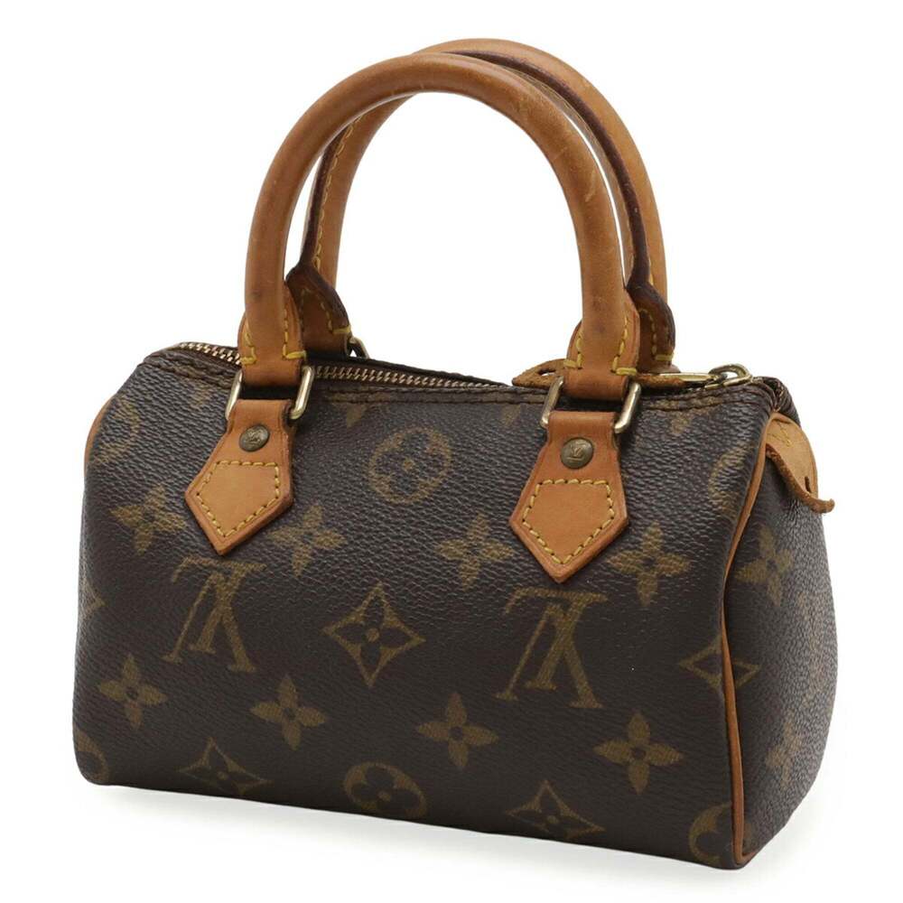 LOUIS VUITTON Brown Monogram Mini Speedy Pouch - Picture 3 of 9